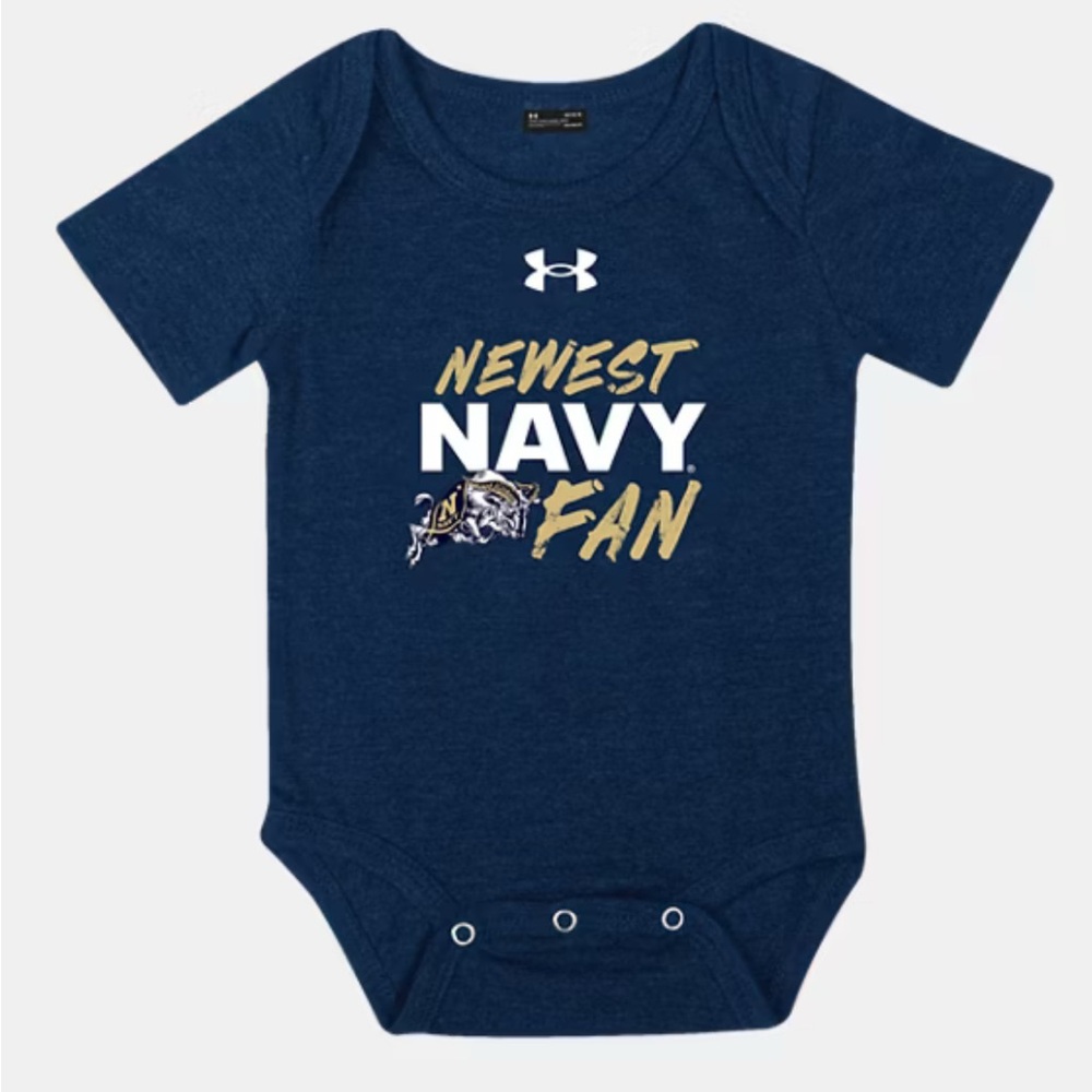 Under Armour Dark Blue Baby Onesie